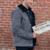 Dan Jeannotte Our Christmas Mural 2023 Grey Sherpa Jacket
