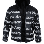 Goku Drip Black Puffer Jacket
