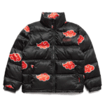 Naruto Akatsuki Puffer Black Jacket