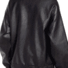 Stylish Black Bomber Leather Jacket for Women