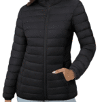 Women’s Lightweight Slim Fit Black Puffer Jacket