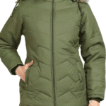 Women’s Olive Green Puffer Parka Jacket
