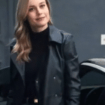 Brie Larson Fast X Leather Coat