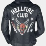 Hellfire Club Unisex Leather Black Jacket