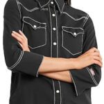 Hassie Harrison Yellowstone S04 Denim Shirt
