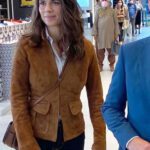 Mission Impossible 7 Hayley Atwell Suede Leather Jacket