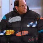 Seinfeld Multi Logo Black Puffer Jacket