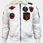 Top Gun B 15 Flight Bomber White Jacket