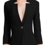 Yellowstone Beth Dutton Notch Neck Black Jacket