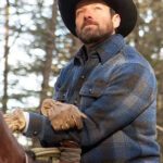 Yellowstone Ian Bohen Checked Blue Jacket