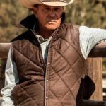Yellowstone John Dutton Brown Quilted Vest