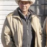 Yellowstone Kevin Costner Western Beige Jacket