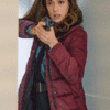 Chicago P.D. Season 7 Kim Burgess Maroon Coat