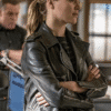 Chicago PD Tracy Spiridakos Leather Biker Jacket