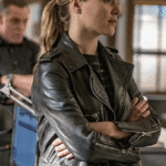 Chicago PD Tracy Spiridakos Leather Biker Jacket