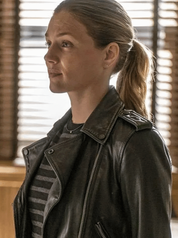 Detective Hailey Upton Chicago P.D Black Leather Motorcycle Jacket