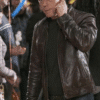Hank Voight TV Series Chicago PD Jason Beghe Brown Leather Jacket