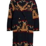 Beth Dutton Yellowstone S05 Black Printed Coat