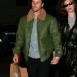 Justin Bieber 2024 Leather Green Jacket