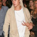 Justin Bieber Beige Zip Up Hoodie