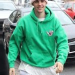 Justin Bieber Green Fleece Hoodie