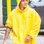 Justin Bieber Yellow Oversized Hoodie