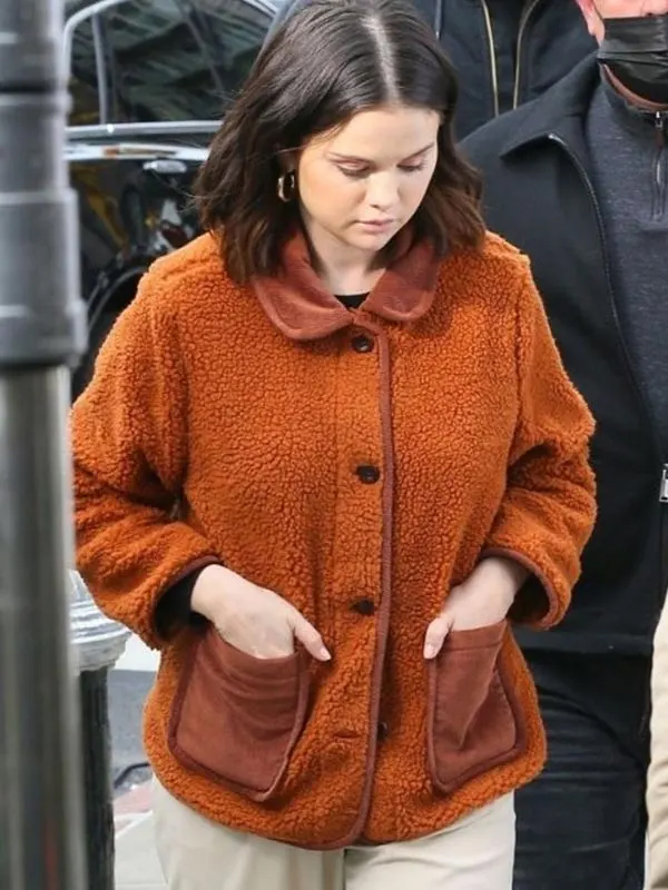 Selena Gomez Only Murders In the Building S02 Orange Jacket
