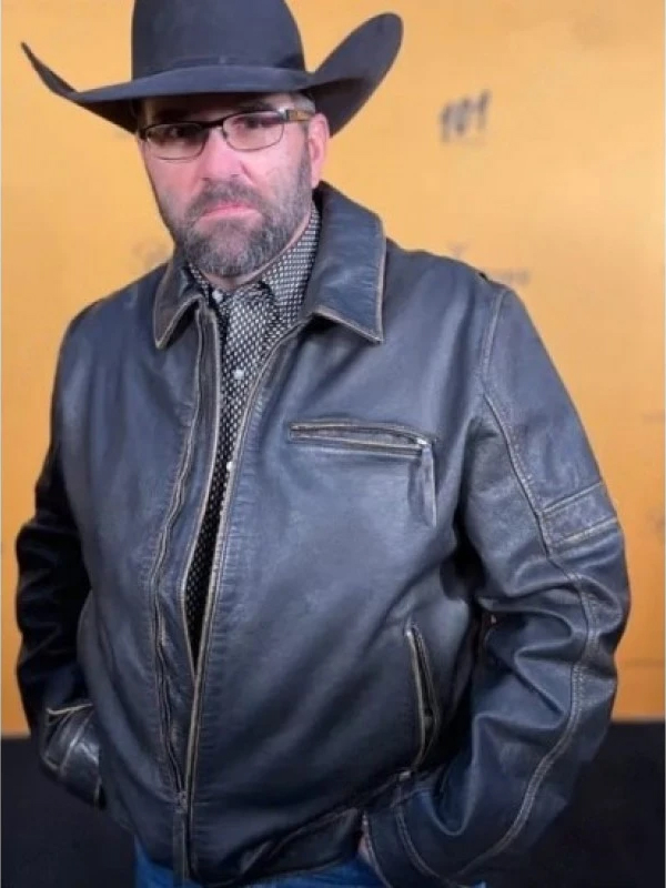 Yellowstone S05 Jake Black Leather Jacket